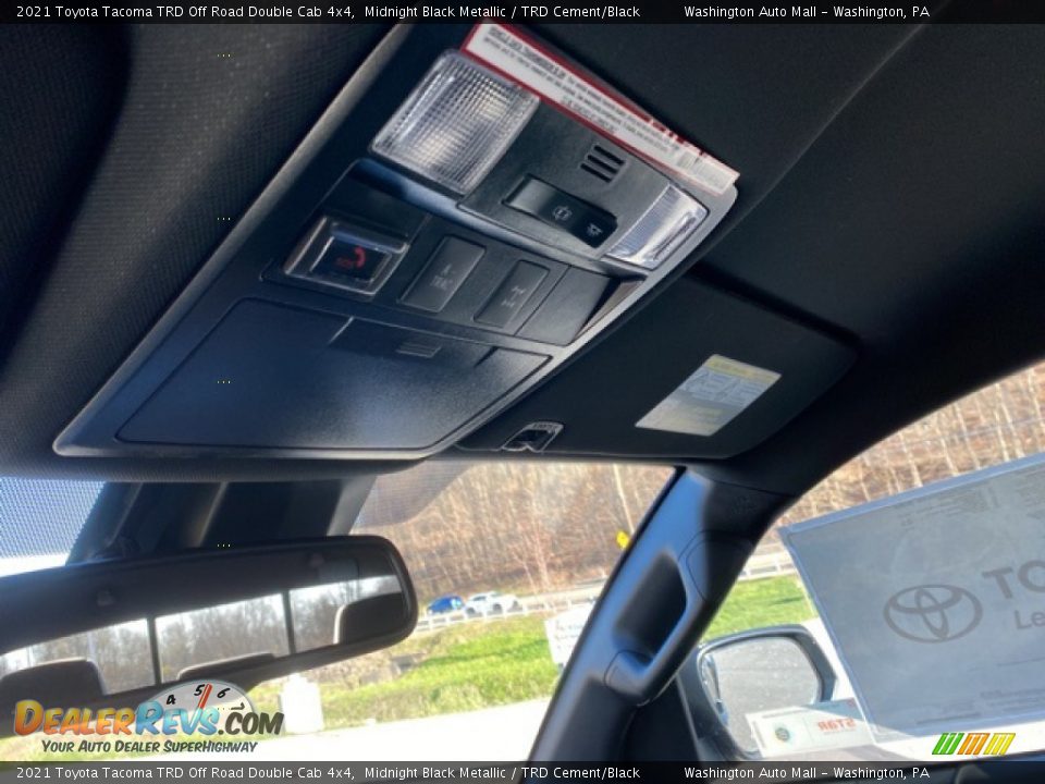 2021 Toyota Tacoma TRD Off Road Double Cab 4x4 Midnight Black Metallic / TRD Cement/Black Photo #13