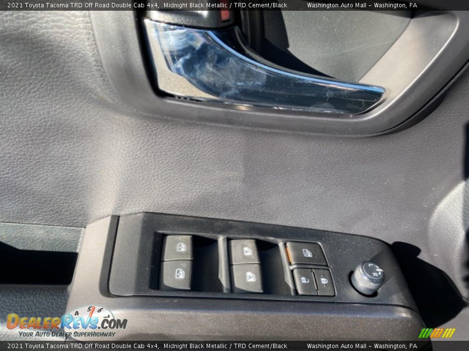 2021 Toyota Tacoma TRD Off Road Double Cab 4x4 Midnight Black Metallic / TRD Cement/Black Photo #14
