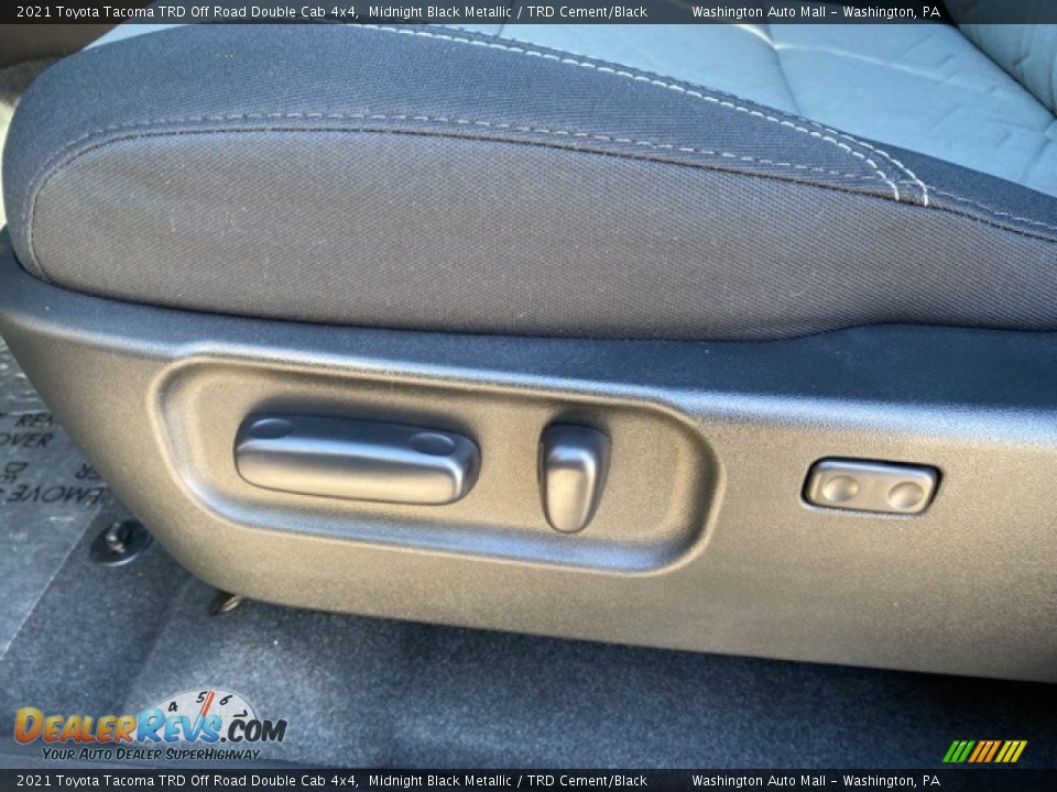 2021 Toyota Tacoma TRD Off Road Double Cab 4x4 Midnight Black Metallic / TRD Cement/Black Photo #16