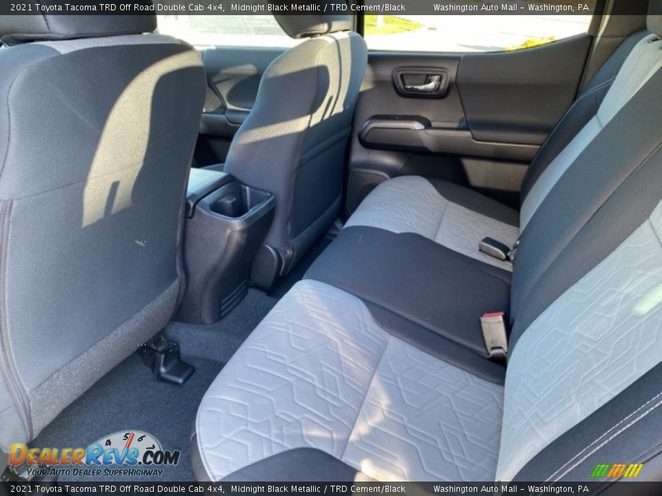 2021 Toyota Tacoma TRD Off Road Double Cab 4x4 Midnight Black Metallic / TRD Cement/Black Photo #17