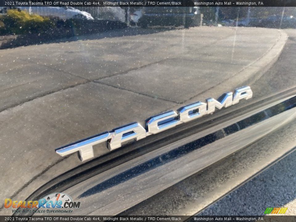 2021 Toyota Tacoma TRD Off Road Double Cab 4x4 Midnight Black Metallic / TRD Cement/Black Photo #20