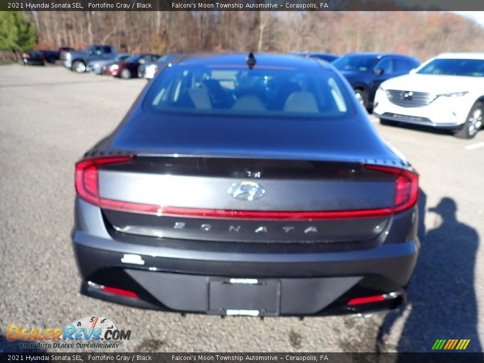 2021 Hyundai Sonata SEL Portofino Gray / Black Photo #7