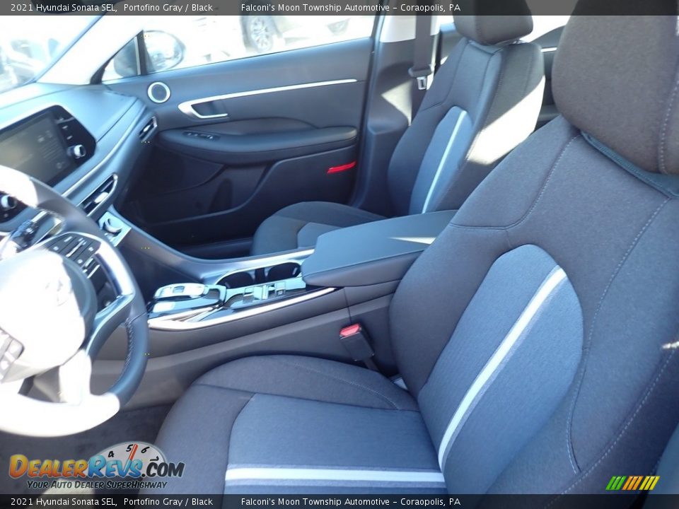 2021 Hyundai Sonata SEL Portofino Gray / Black Photo #9
