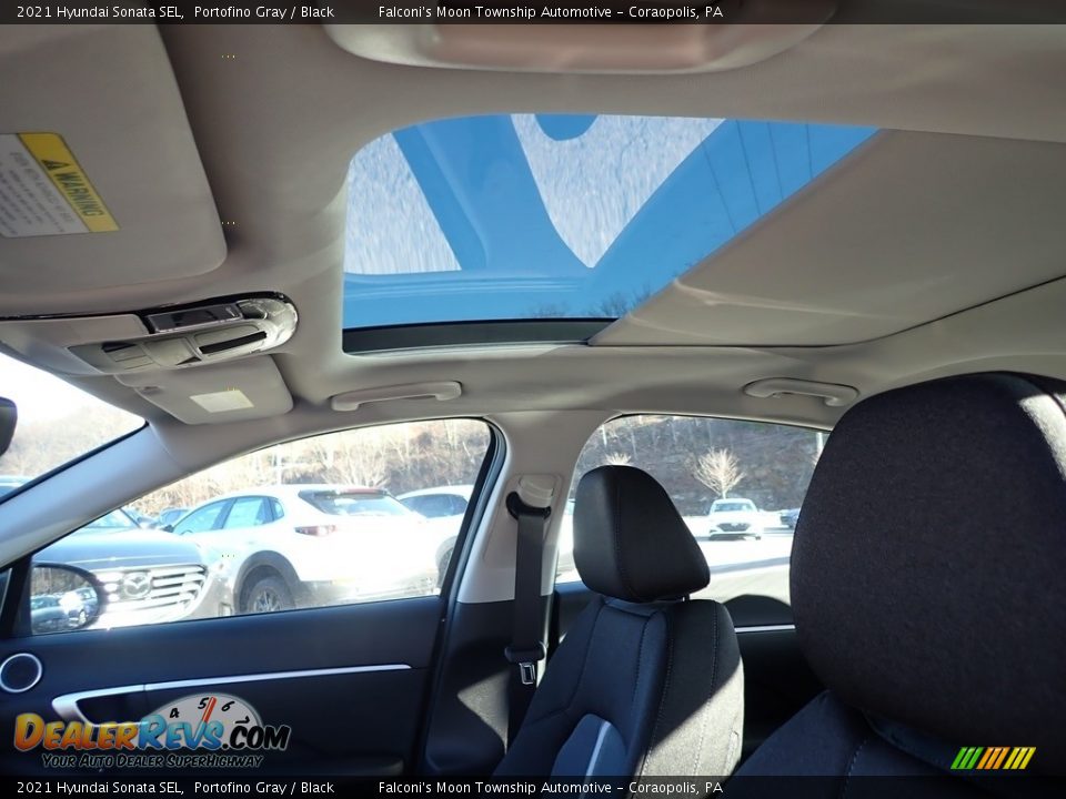 2021 Hyundai Sonata SEL Portofino Gray / Black Photo #12