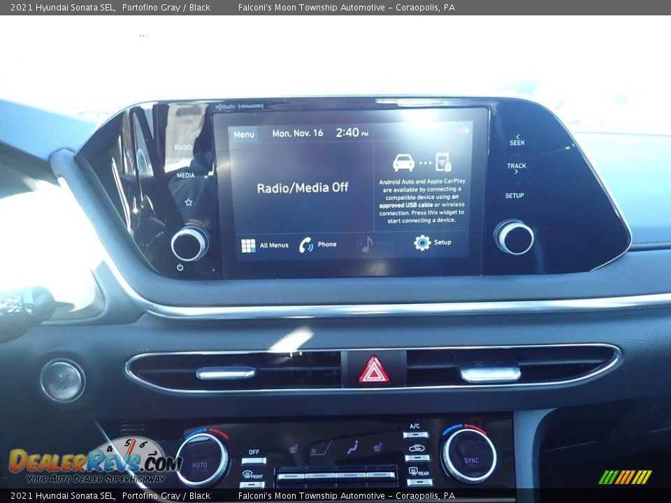 2021 Hyundai Sonata SEL Portofino Gray / Black Photo #13