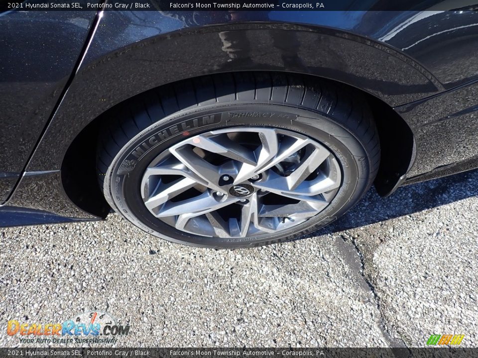 2021 Hyundai Sonata SEL Portofino Gray / Black Photo #6