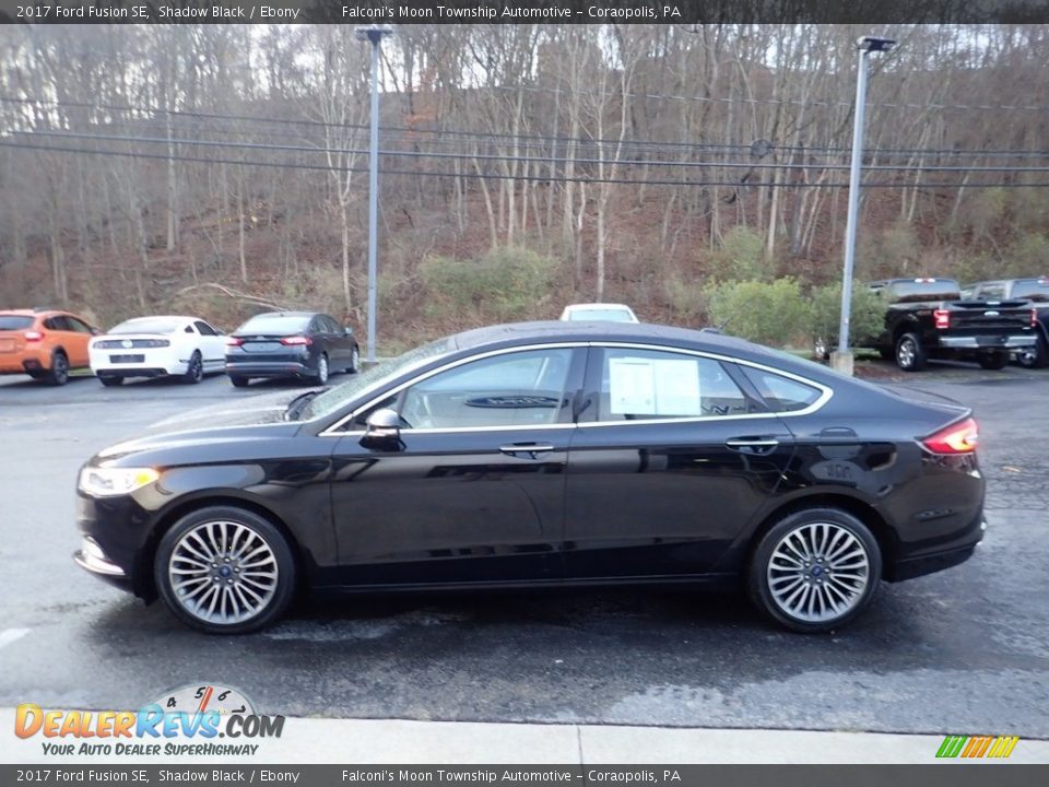 2017 Ford Fusion SE Shadow Black / Ebony Photo #6