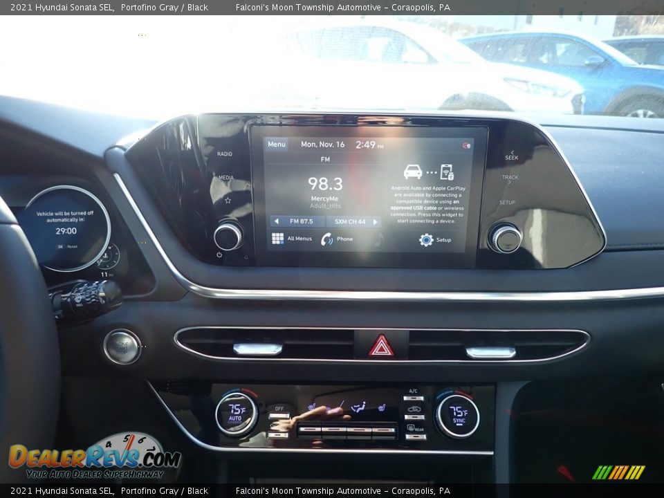2021 Hyundai Sonata SEL Portofino Gray / Black Photo #12