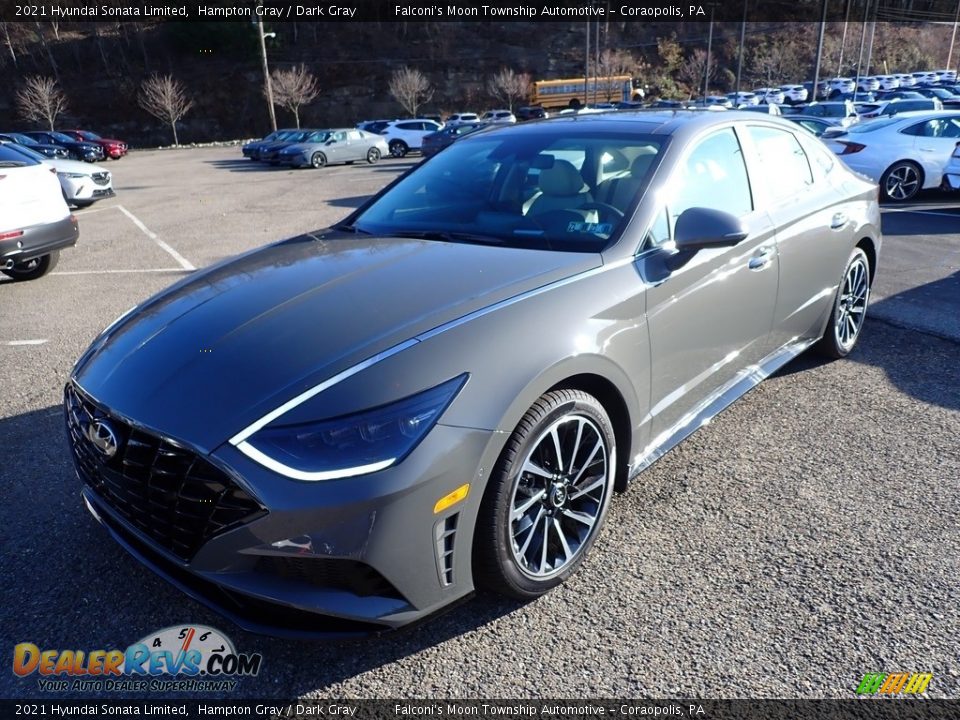 2021 Hyundai Sonata Limited Hampton Gray / Dark Gray Photo #5