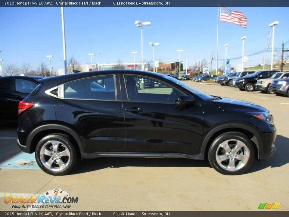 2018 Honda HR-V LX AWD Crystal Black Pearl / Black Photo #4