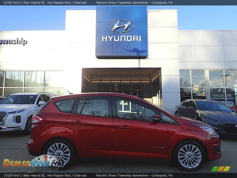 2018 Ford C-Max Hybrid SE Hot Pepper Red / Charcoal Photo #1
