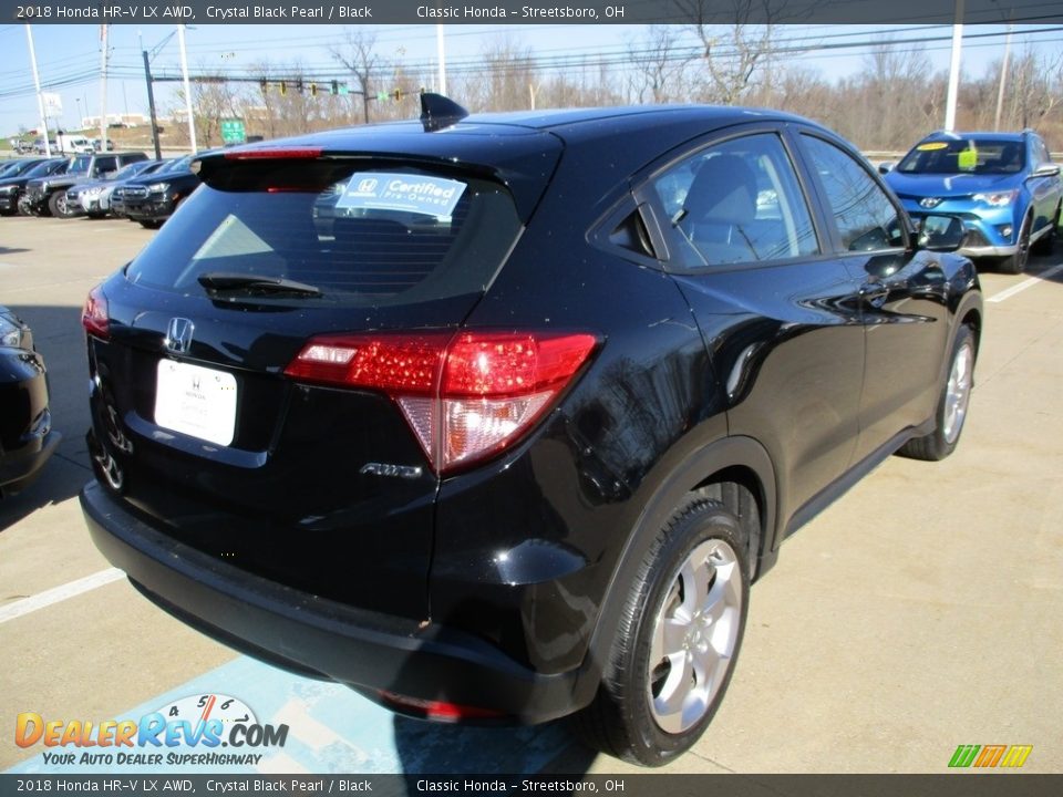 2018 Honda HR-V LX AWD Crystal Black Pearl / Black Photo #7