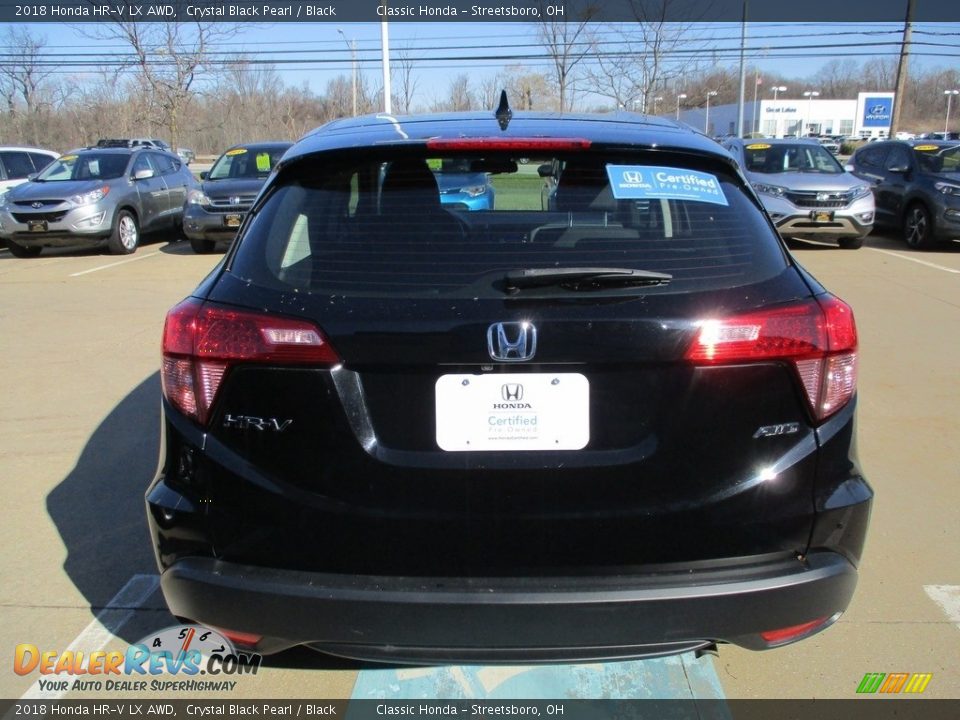 2018 Honda HR-V LX AWD Crystal Black Pearl / Black Photo #8