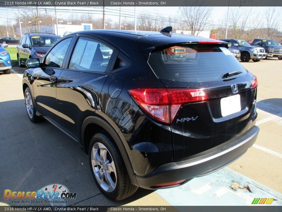 2018 Honda HR-V LX AWD Crystal Black Pearl / Black Photo #9