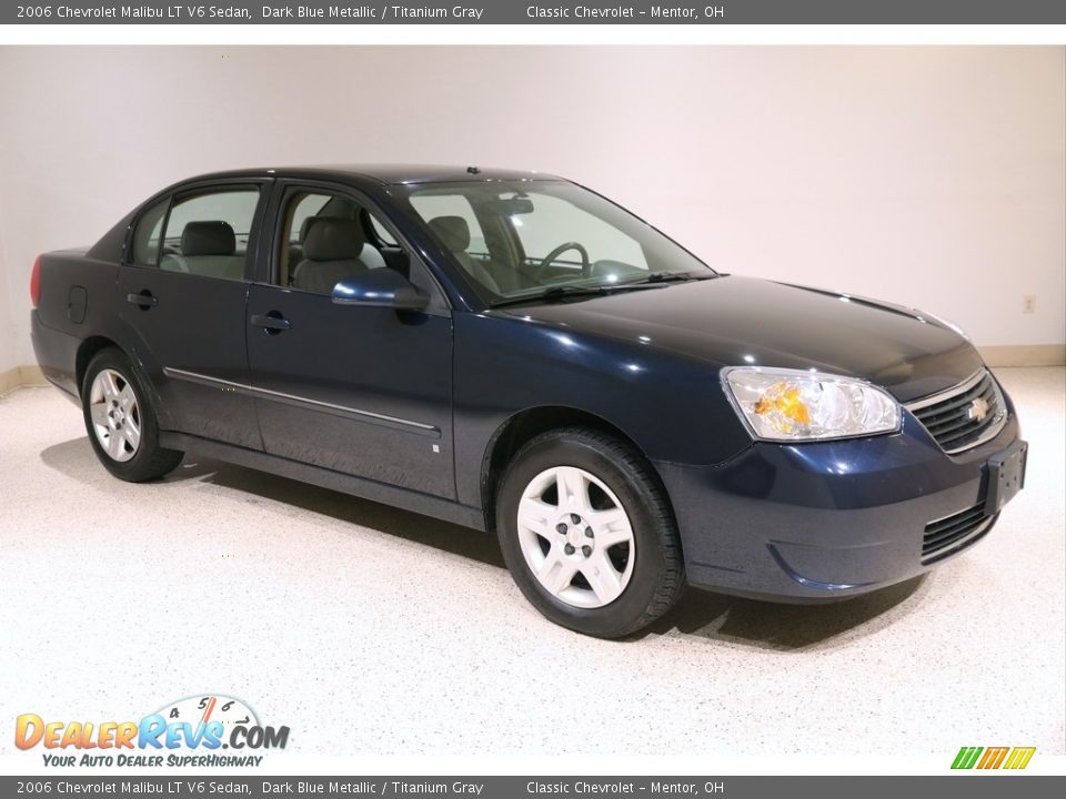 2006 Chevrolet Malibu LT V6 Sedan Dark Blue Metallic / Titanium Gray Photo #1