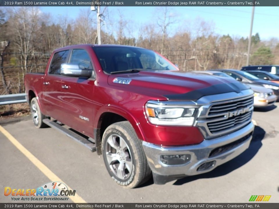 2019 Ram 1500 Laramie Crew Cab 4x4 Delmonico Red Pearl / Black Photo #2