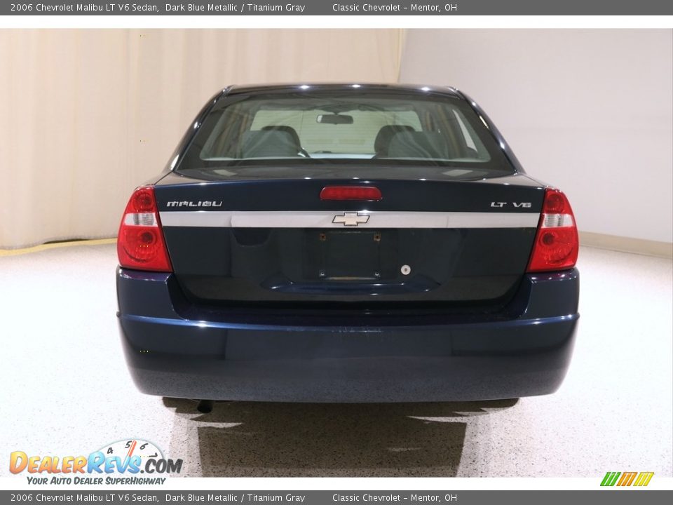 2006 Chevrolet Malibu LT V6 Sedan Dark Blue Metallic / Titanium Gray Photo #17