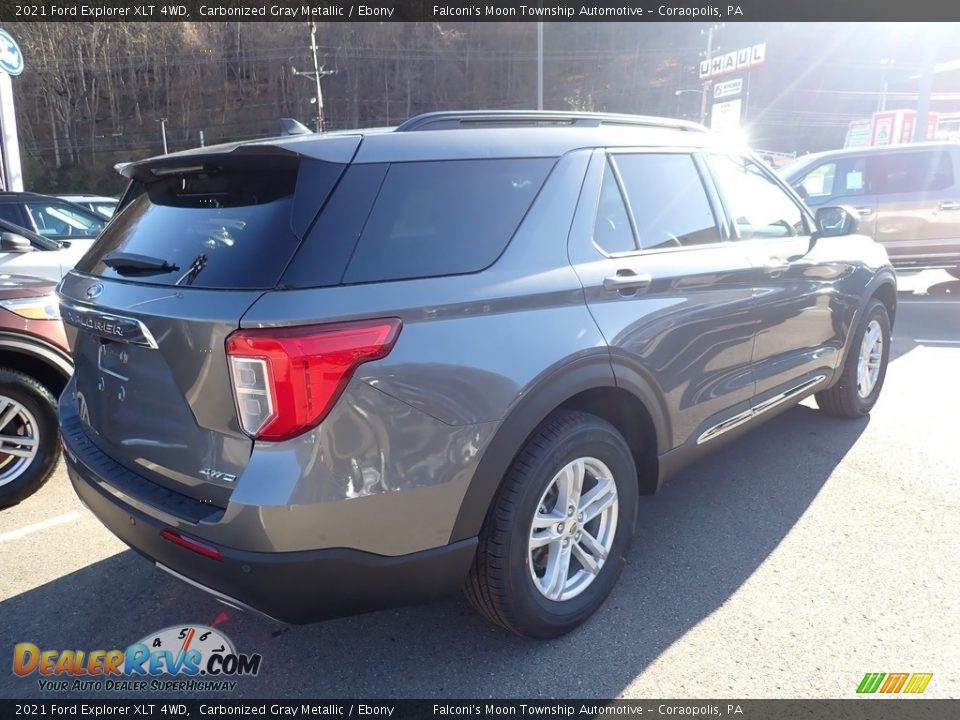 2021 Ford Explorer XLT 4WD Carbonized Gray Metallic / Ebony Photo #2