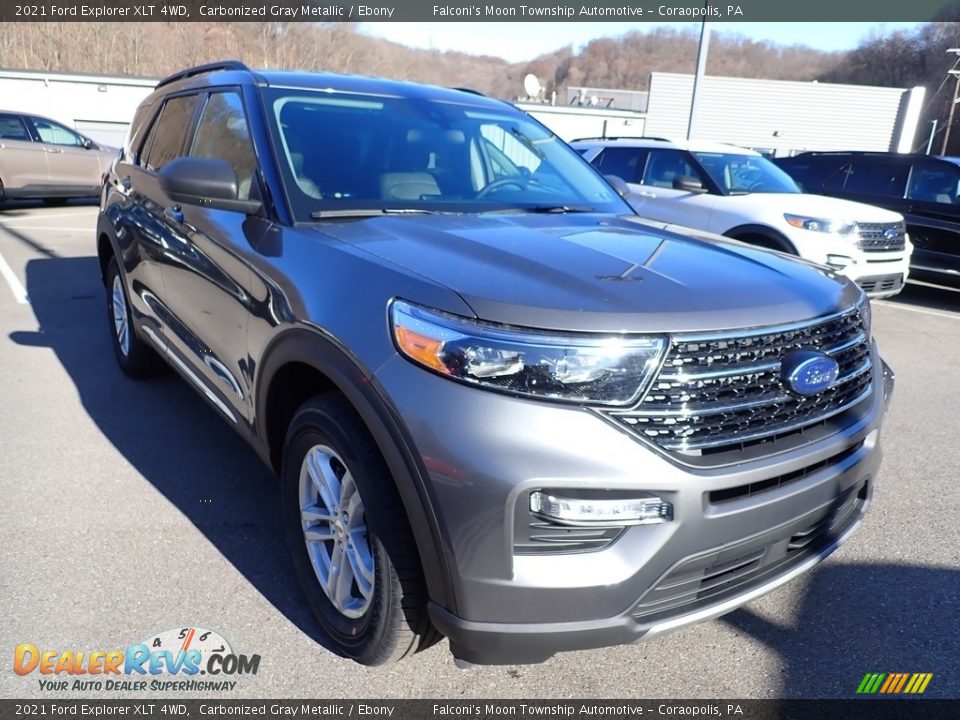 2021 Ford Explorer XLT 4WD Carbonized Gray Metallic / Ebony Photo #3