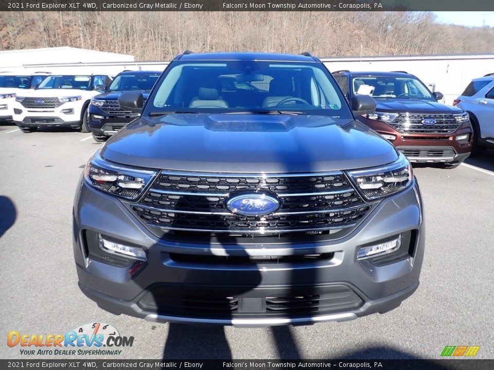 2021 Ford Explorer XLT 4WD Carbonized Gray Metallic / Ebony Photo #4