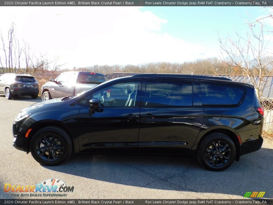 2020 Chrysler Pacifica Launch Edition AWD Brilliant Black Crystal Pearl / Black Photo #9