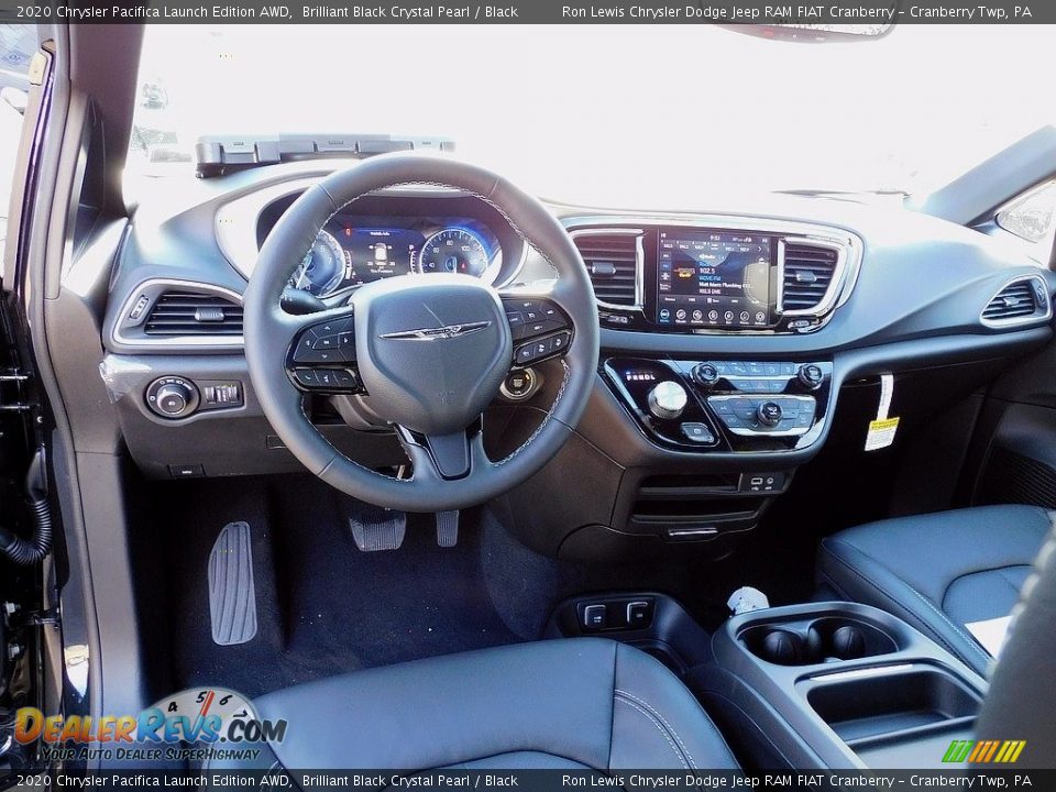 2020 Chrysler Pacifica Launch Edition AWD Brilliant Black Crystal Pearl / Black Photo #14