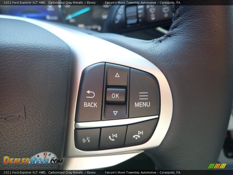 2021 Ford Explorer XLT 4WD Carbonized Gray Metallic / Ebony Photo #14