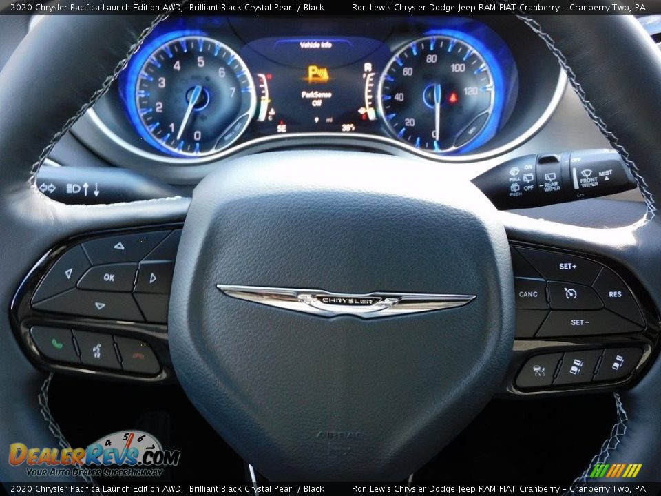 2020 Chrysler Pacifica Launch Edition AWD Brilliant Black Crystal Pearl / Black Photo #19