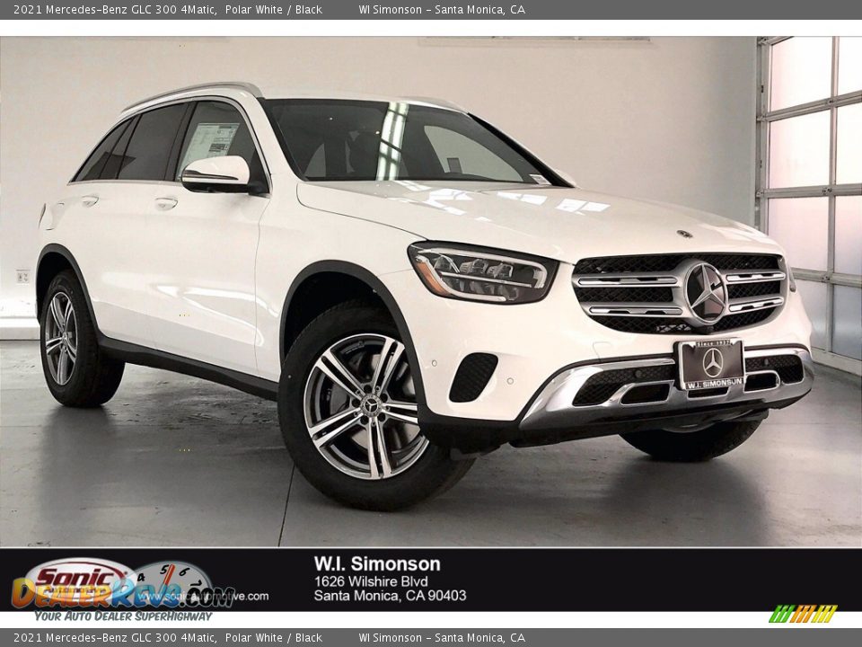 2021 Mercedes-Benz GLC 300 4Matic Polar White / Black Photo #1