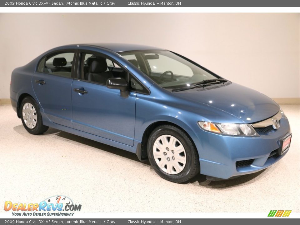 2009 Honda Civic DX-VP Sedan Atomic Blue Metallic / Gray Photo #1