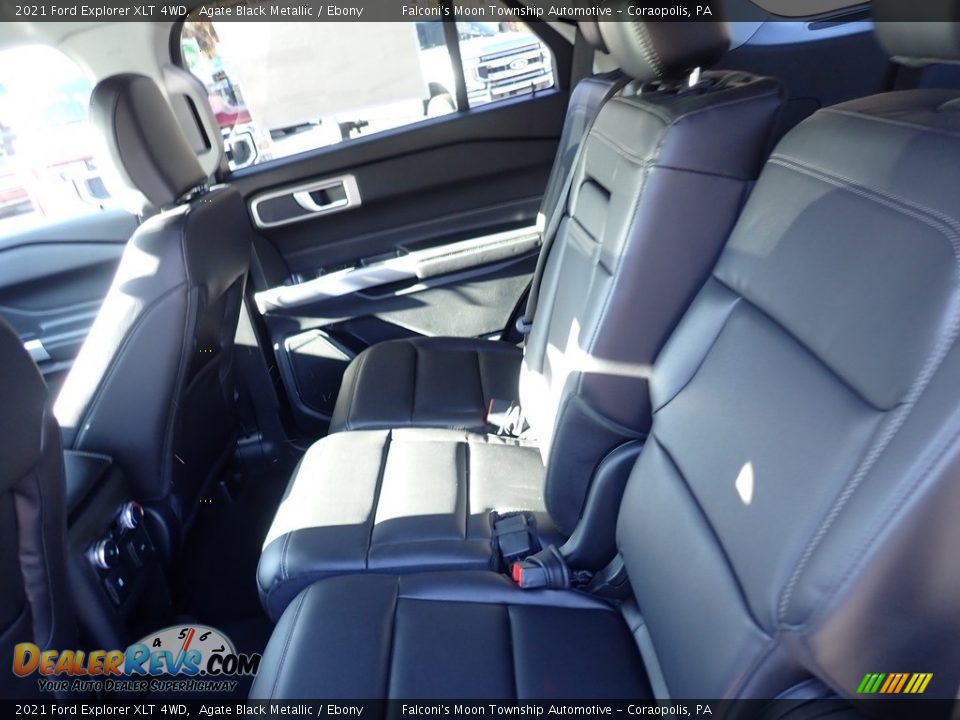 2021 Ford Explorer XLT 4WD Agate Black Metallic / Ebony Photo #8