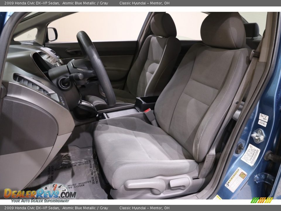 2009 Honda Civic DX-VP Sedan Atomic Blue Metallic / Gray Photo #5