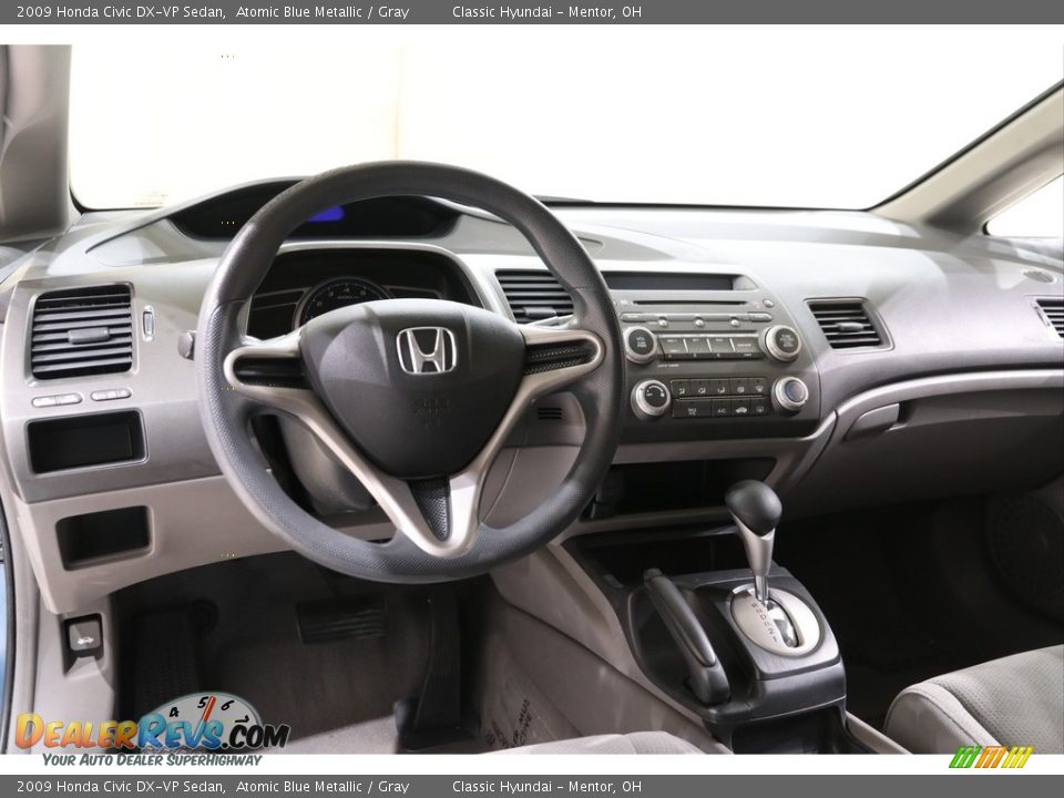 2009 Honda Civic DX-VP Sedan Atomic Blue Metallic / Gray Photo #6