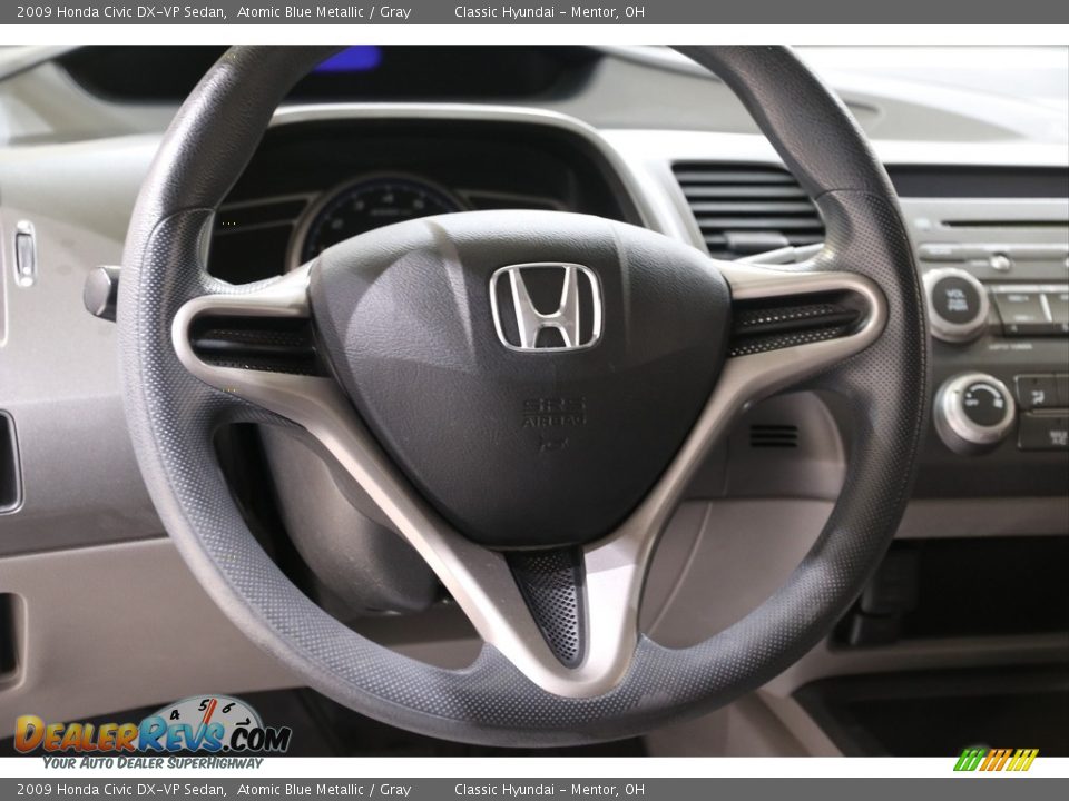 2009 Honda Civic DX-VP Sedan Atomic Blue Metallic / Gray Photo #7