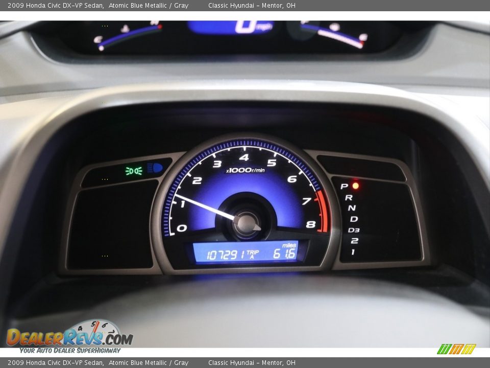 2009 Honda Civic DX-VP Sedan Atomic Blue Metallic / Gray Photo #8