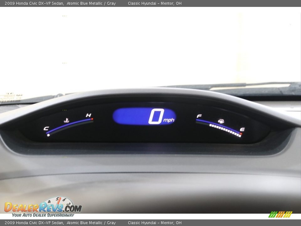 2009 Honda Civic DX-VP Sedan Atomic Blue Metallic / Gray Photo #9
