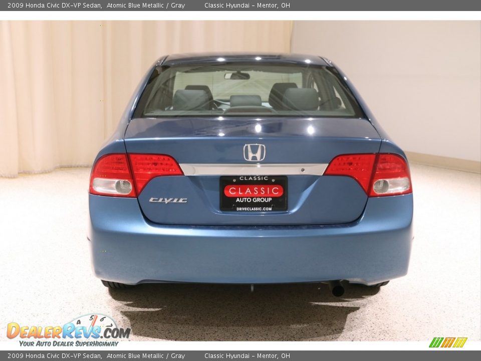 2009 Honda Civic DX-VP Sedan Atomic Blue Metallic / Gray Photo #16