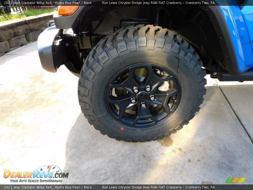 2021 Jeep Gladiator Willys 4x4 Hydro Blue Pearl / Black Photo #10