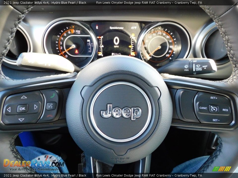 2021 Jeep Gladiator Willys 4x4 Steering Wheel Photo #19