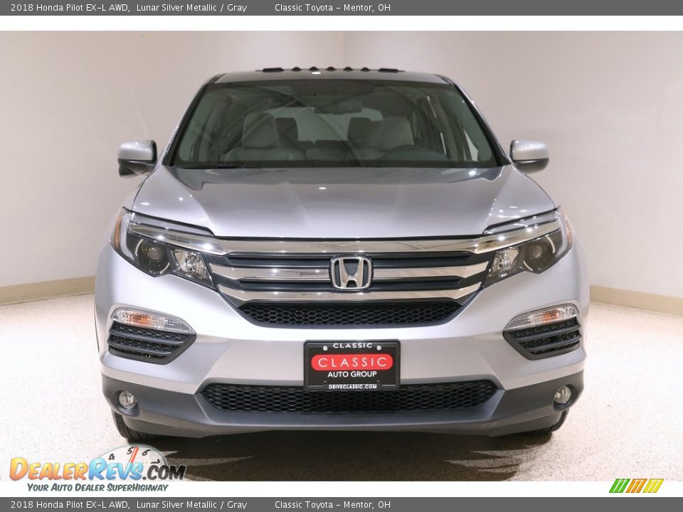 2018 Honda Pilot EX-L AWD Lunar Silver Metallic / Gray Photo #2