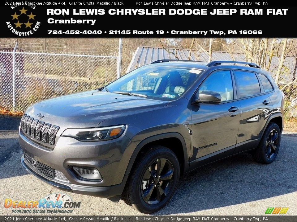 2021 Jeep Cherokee Altitude 4x4 Granite Crystal Metallic / Black Photo #1