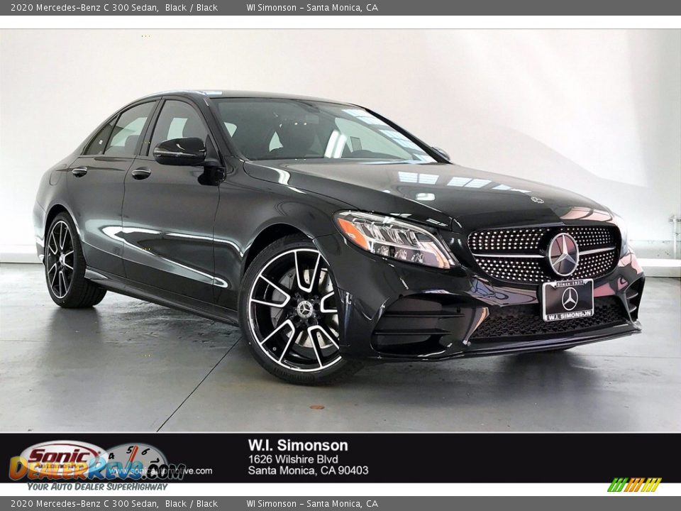 2020 Mercedes-Benz C 300 Sedan Black / Black Photo #1