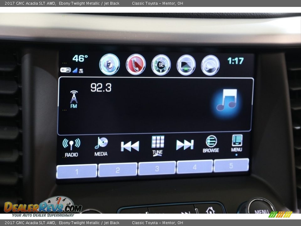 2017 GMC Acadia SLT AWD Ebony Twilight Metallic / Jet Black Photo #10
