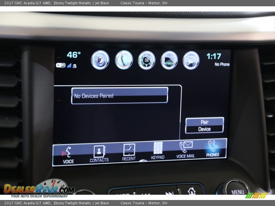 2017 GMC Acadia SLT AWD Ebony Twilight Metallic / Jet Black Photo #11
