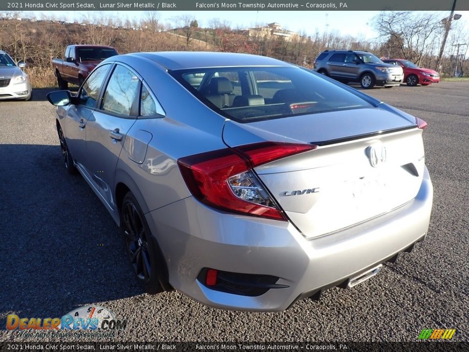 2021 Honda Civic Sport Sedan Lunar Silver Metallic / Black Photo #3