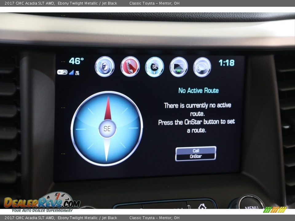 2017 GMC Acadia SLT AWD Ebony Twilight Metallic / Jet Black Photo #12