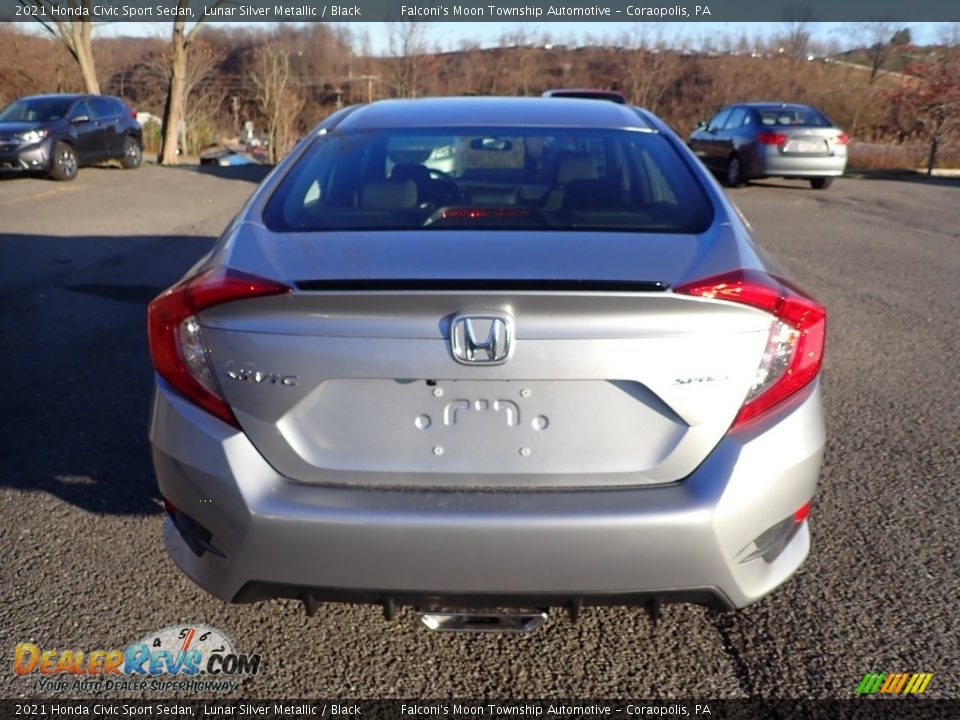 2021 Honda Civic Sport Sedan Lunar Silver Metallic / Black Photo #4