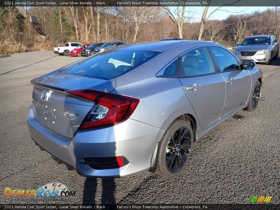 2021 Honda Civic Sport Sedan Lunar Silver Metallic / Black Photo #5