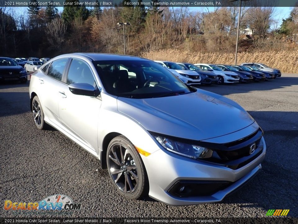 Front 3/4 View of 2021 Honda Civic Sport Sedan Photo #7