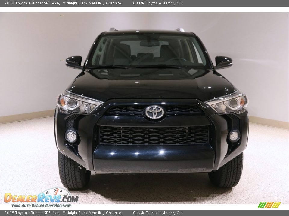 2018 Toyota 4Runner SR5 4x4 Midnight Black Metallic / Graphite Photo #2